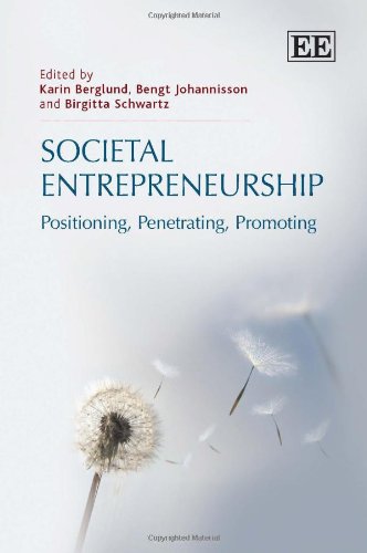 societal entrepreneurship positioning penetrating promoting karin berglund, bengt johannisson, birgitta
