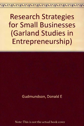 research strategies for small businesses  donald e gudmundson 0815323352, 9780815323358