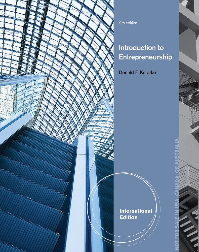 introduction to entrepreneurship 9th 9th edition donald f. kuratko 1285052153, 9781285052151
