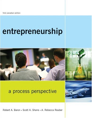 entrepreneurship process perspective by baron robert a shane scott a hardcover 1st edition baron, robert a.,