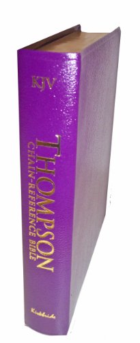 thompson chain reference bible kjv royal purple royal purple bonded leather edition frank charles thompson