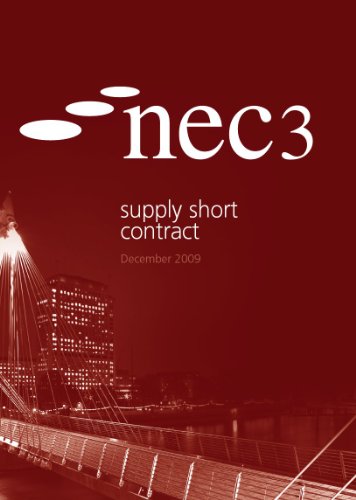 nec3 supply short contract thomas telford 0727736655, 9780727736659