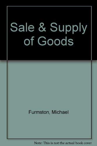 sale and supply of goods 1st edition michael furmston 1874241821, 9781874241829
