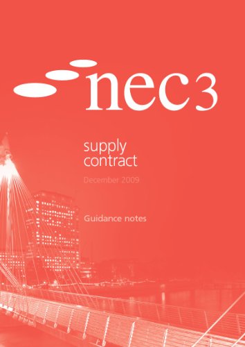 nec3 supply contract  thomas telford 0727736566, 9780727736567