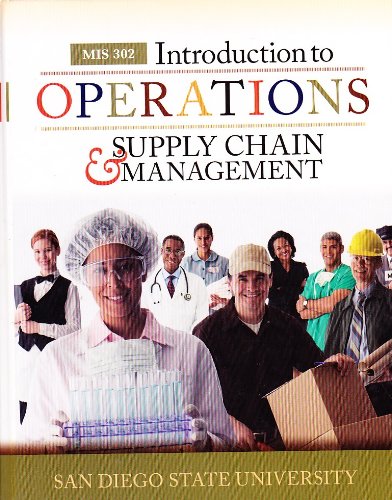 introduction to operations and supply chain management mis 302 1st edition f. robert jacobs, richard chase