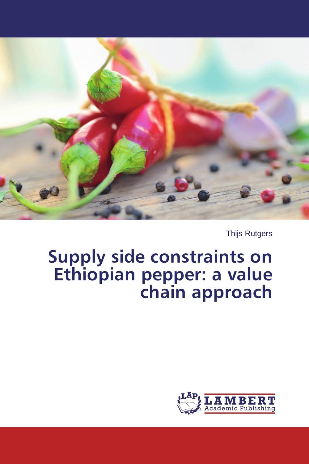 supply side constraints on ethiopian pepper a value chain approach 1st edition rutgers thijs 3659674796,