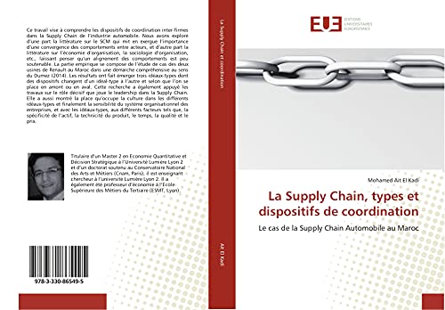 la supply chain types et dispositifs de coordination le cas de la supply chain automobile au maroc  ait el