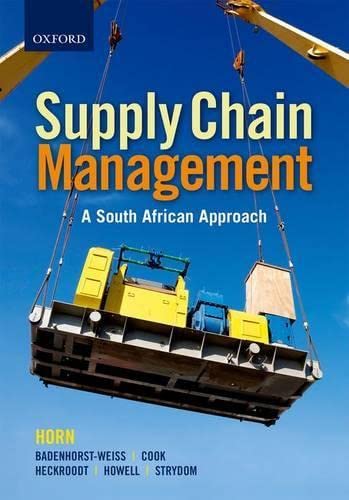 introduction to supply chain management a logistics approach uk edition badenhorst weiss, professor hannie