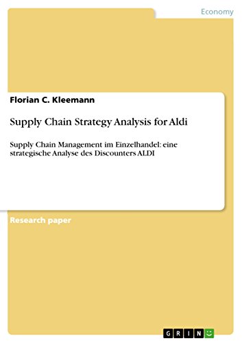 supply chain strategy analysis for aldi supply chain management im einzelhandel eine strategische analyse des