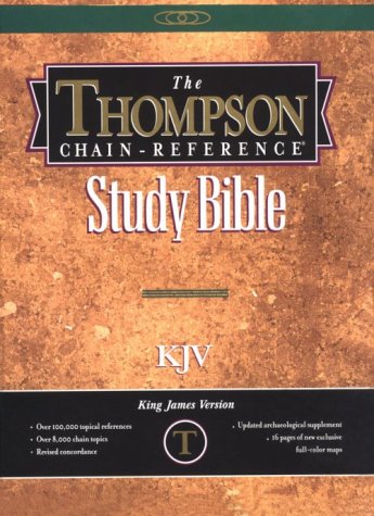 the thompson chain reference study bible/kjv/burgundy leather bgdy/handy edition thompson frank c 0887072038,
