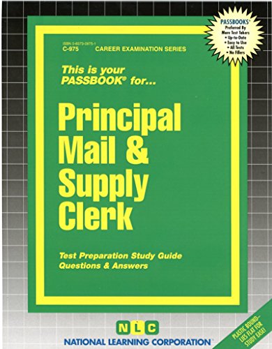 principal mail and supply clerk none edition national learning corporation 0837309751, 9780837309750