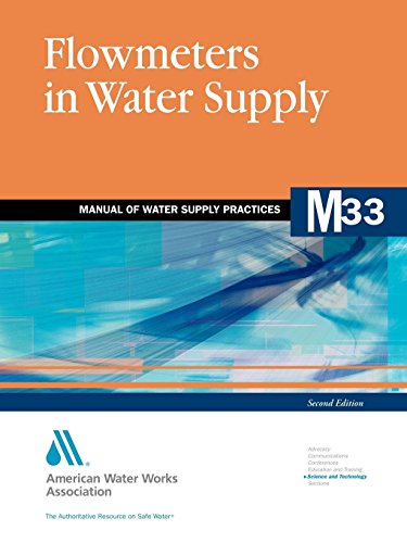 flowmeters in water supply awwa manual of water supply practice 2nd edition american water works association