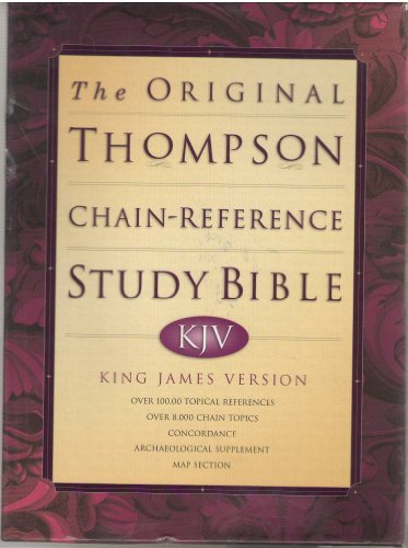 original thompson chain reference study bible kjv king james version  world bible publishing 0529114305,