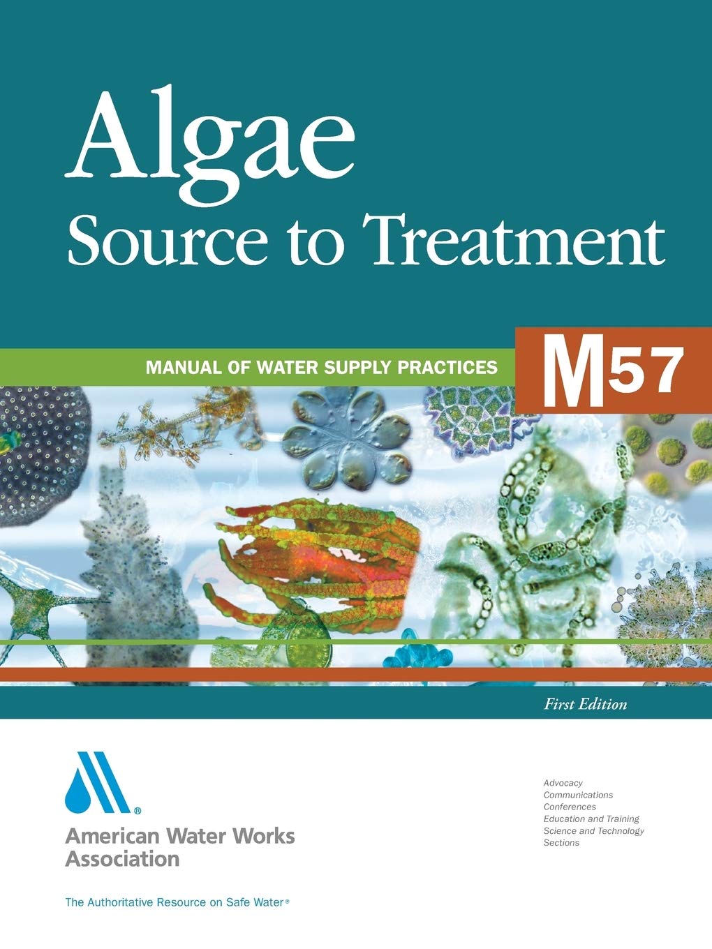 algae source to treatment awwa manual of water supply practice 1st new edition american water works