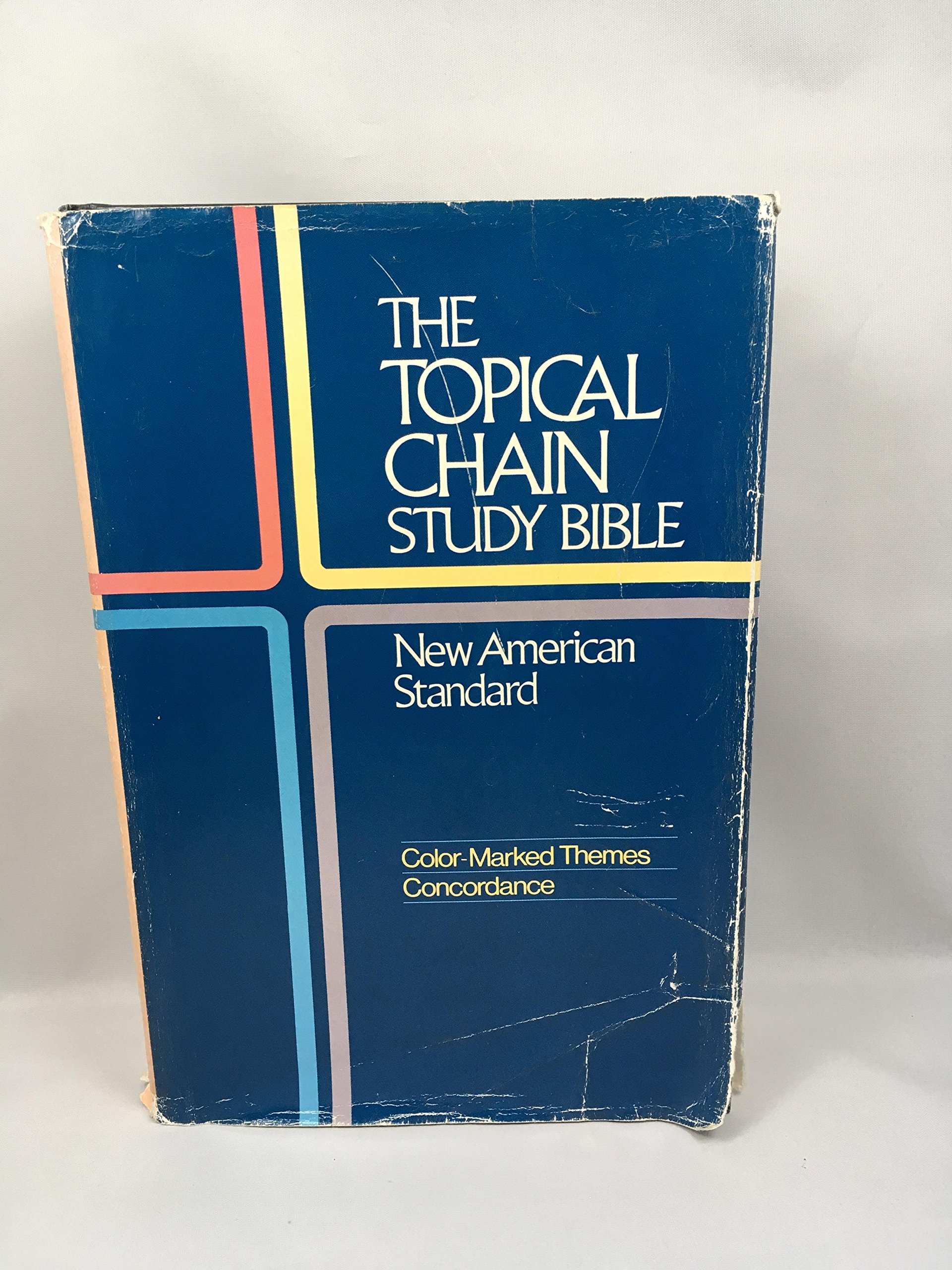 the topical chain study bible new american standard color-marked themes+commentary edition thomas nelson