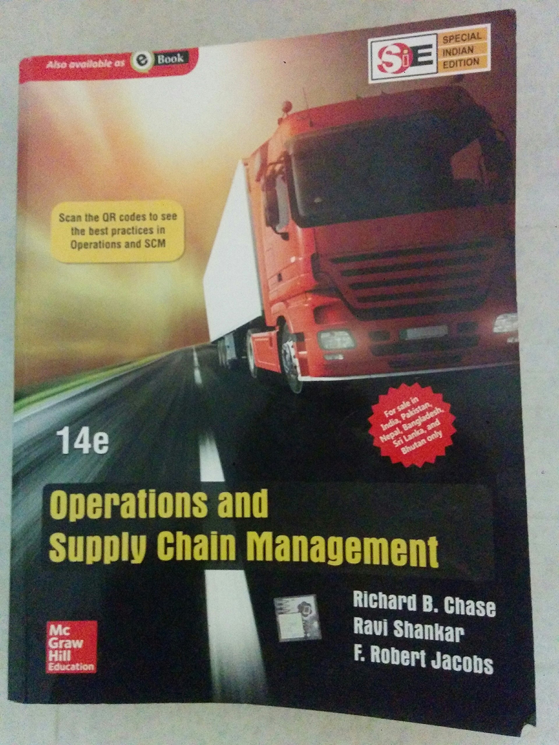 operations and supply chain management 1 international edition 14th edition ravi shankar, f. robert