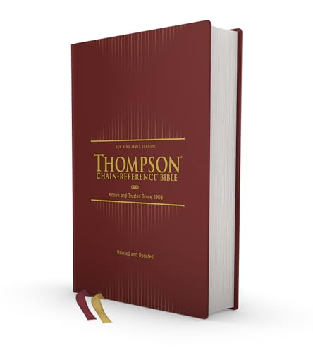 nkjv thompson chain reference bible hardcover red letter comfort print  zondervan 0310459400, 9780310459408