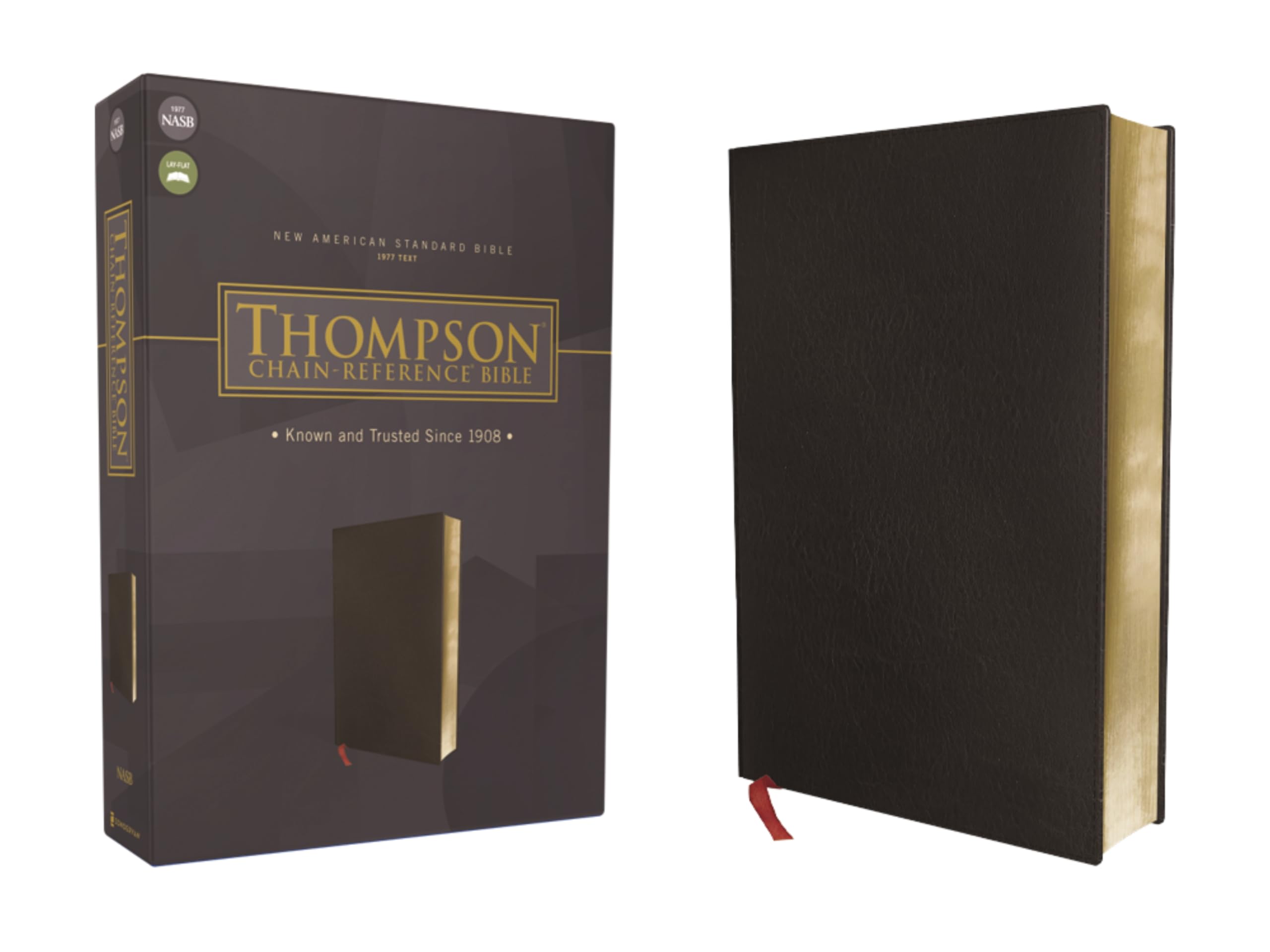 nasb thompson chain reference bible bonded leather black red letter 1977 text expanded,updated edition