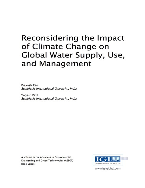 reconsidering the impact of climate change on global water supply use and management 2nd edition prakash rao