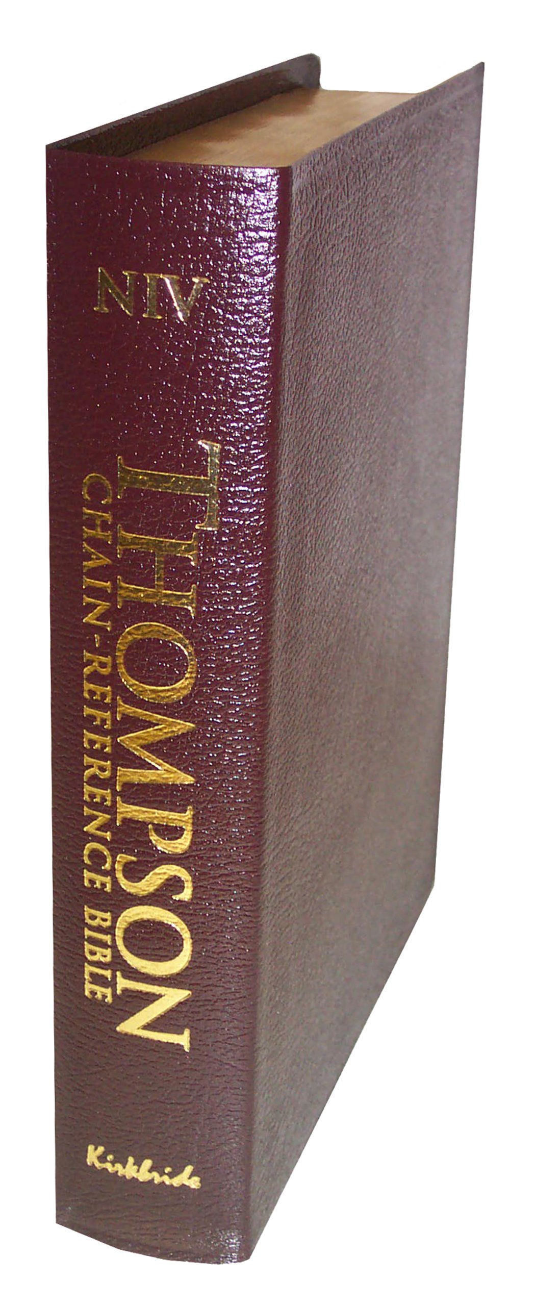 thompson chain reference study bible new international version handy size burgundy bonded leather 2nd edition