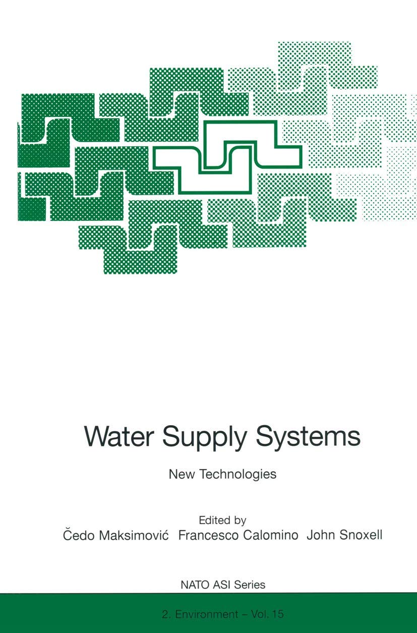 water supply systems new technologies 1st edition cedo maksimovic 3642647391, 9783642647390