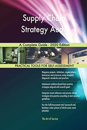 supply chain strategy audit a guide 2020 edition  gerardus blokdyk 0655944796, 9780655944799