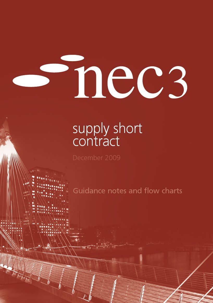 nec3 supply short contract guidence notes and flow charts  thomas telford 072773668x, 9780727736680