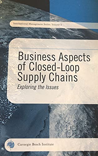 business aspects of closed loop supply chains  guide jr., v. danile r., luk n. van wassenhove 0887484026,