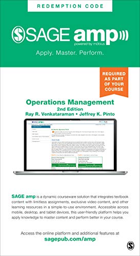 operations management sage amp edition managing global supply chains 2nd edition venkataraman, ray r., pinto,
