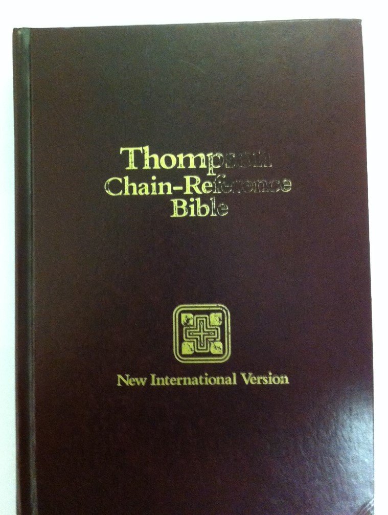 holy bible new international version chain reference bible red letter large print edition frank charles