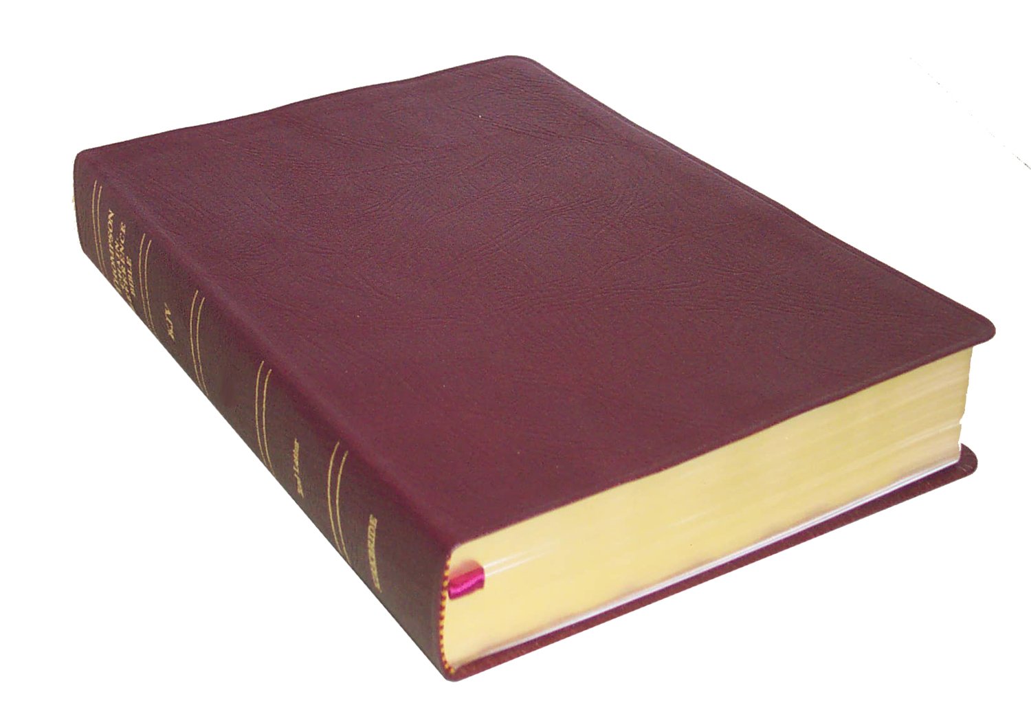 kjv burgundy genuine leather regular size indexed thompson chain reference bible 5th edition kirkbride bible