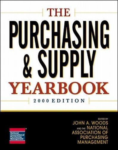 the purchasing and supply yearbook 2000 edition 2000 edition woods, john a. 0071358609, 9780071358606