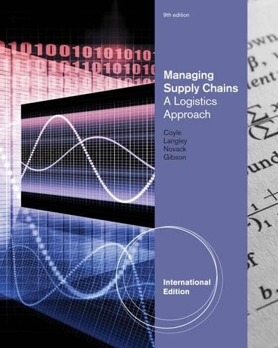 managing supply chains a logistics approach international edition john coyle, c. john langley 111153392x,