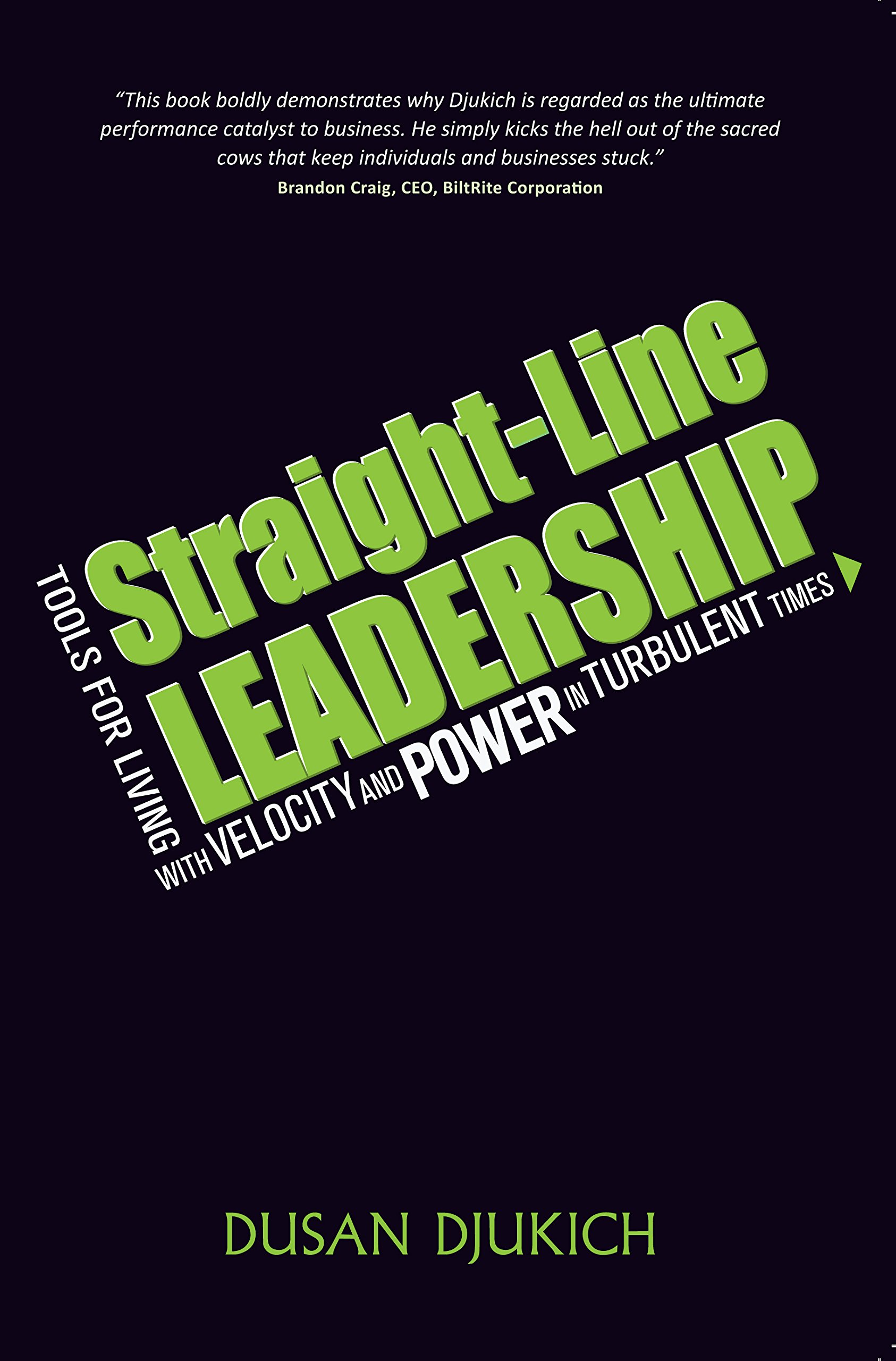 straight line leadership tools for living with velocity and power in turbulent times  dusan djukich
