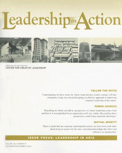 leadership in action no 5 november/december 2006  lia 0787996769, 9780787996765