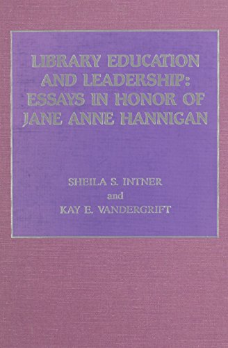 library education and leadership  intner, sheila s., vandergrift, kay e. 0810823985, 9780810823983