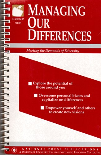 managing our differences  darlene andert schmidt 1558521380, 9781558521384
