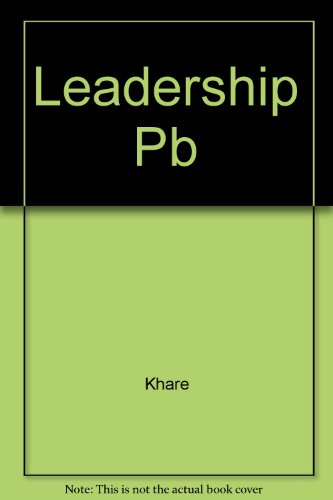 leadership pb r.s. khare, david little 081913970x, 9780819139702