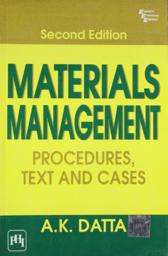 materials management 2nd edition datta 8120312511, 9788120312517