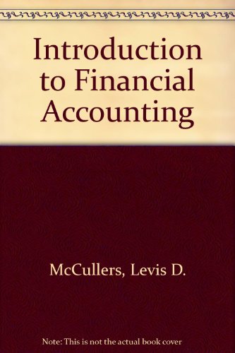 introduction to financial accounting  mccullers, levis d. 0471583650, 9780471583653