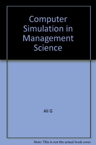 computer simulation in management science 3rd edition ali g 0471934623, 9780471934622