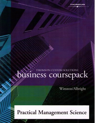 practical management science business coursepack  wayne l. winston, s. christian a... 0324555822,