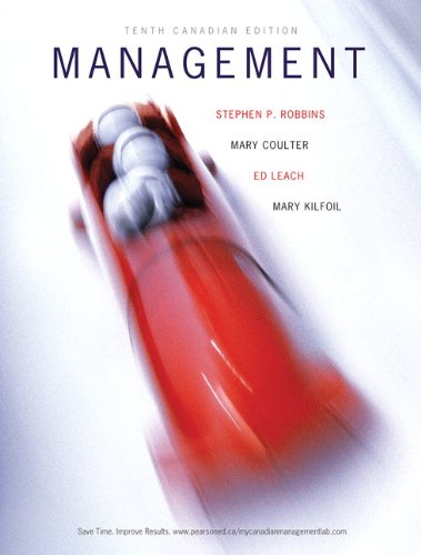 management tenth canadian edition with mymanagementlab 10th edition robbins, stephen p., coulter, mary,