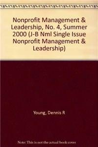 nonprofit management and leadership no 4 summer 2000  young, dennis r. 0787915122, 9780787915124