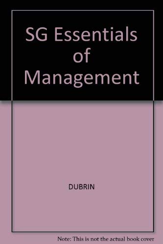 sg essentials of management 7th edition dubrin 0324321112, 9780324321111