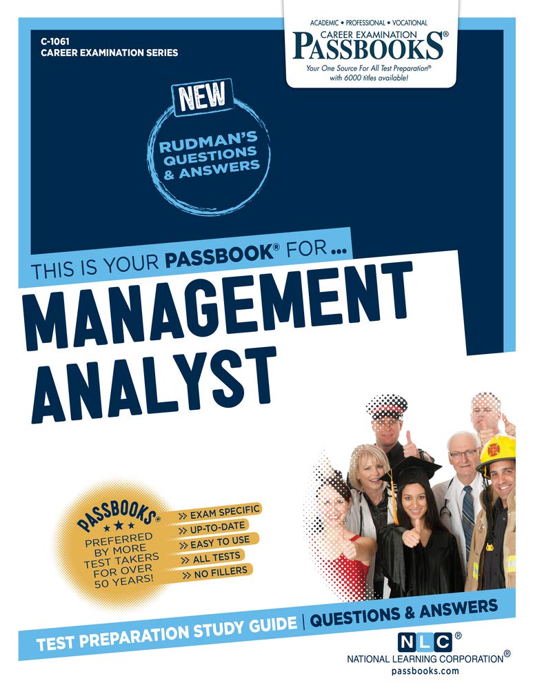 management analyst passbooks study guide national learning corporation 173181061x, 9781731810618
