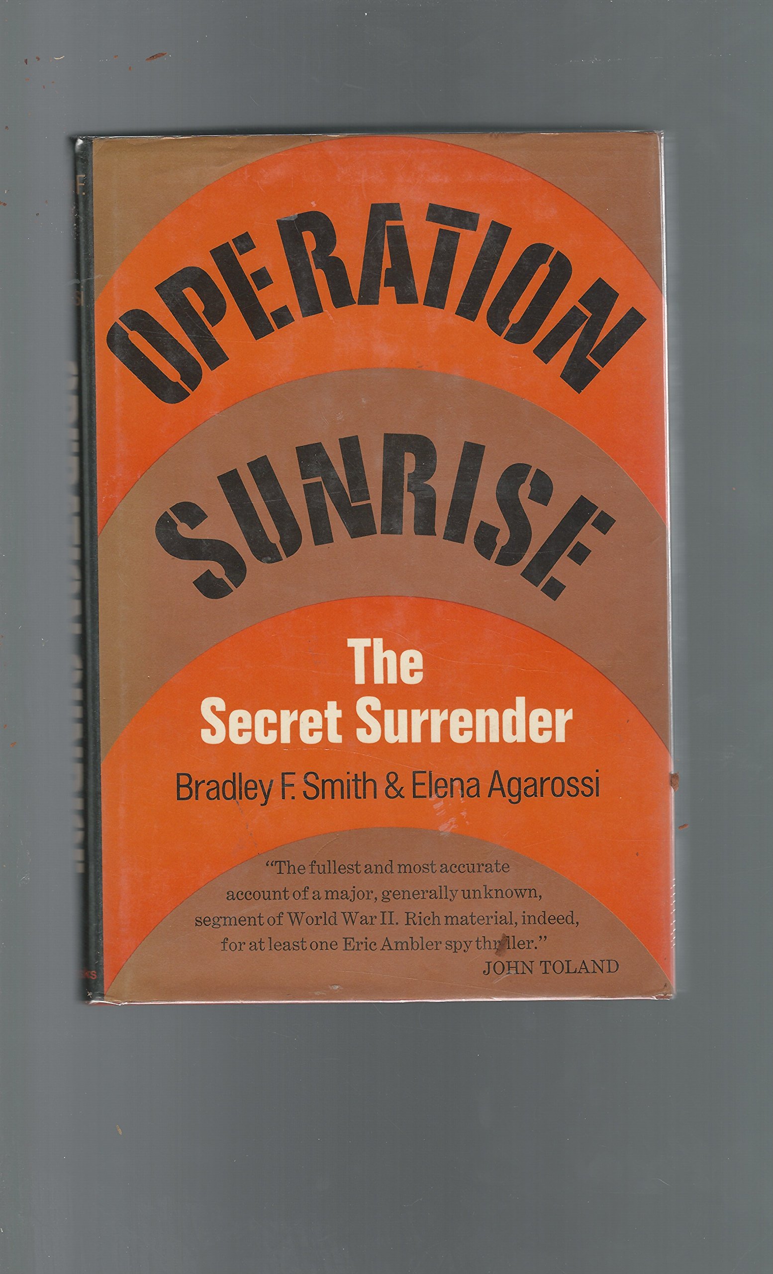 operation sunrise 1st edition bradley f. smith, elena agarossi 0465052908, 9780465052905