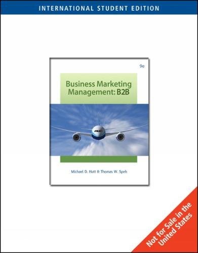 business marketing management international edition michael hutt 0324361041, 9780324361049