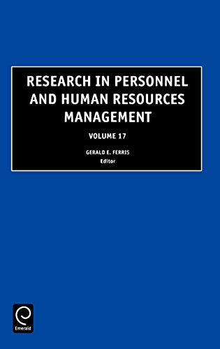 research in personnel and human resources management volume 17  g. r. ferris, ferris, gerald r. 0762304898,