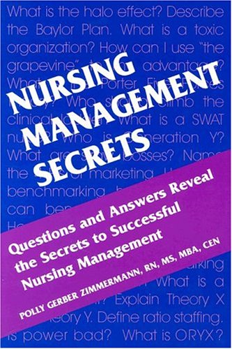 nursing management secrets 1st edition zimmermann rn  ms  mba  cen, polly gerber 1560535296, 9781560535294